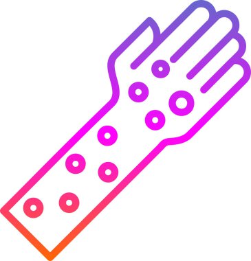 parmak simgesi vektör illüstrasyonu