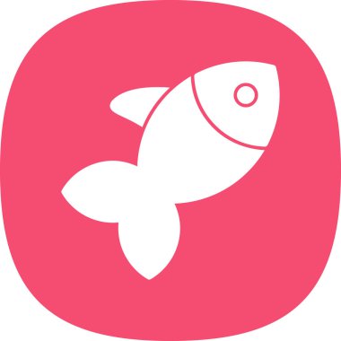 balık vektör simgesi modern basit illüstrasyon