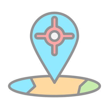 Harita işaretleyici vektör simgesi