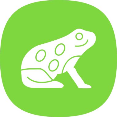 kurbağa simgesi vektör illüstrasyonu