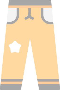 pantolon simgesi, modern vektör illüstrasyonu 