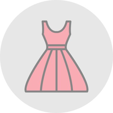 elbise simgesi, vektör illüstrasyonu basit tasarım