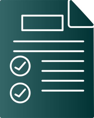 Belge simgesinin vektör illüstrasyonu 