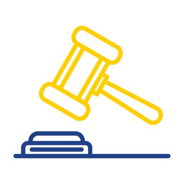 Mahkeme simge vektör çizim