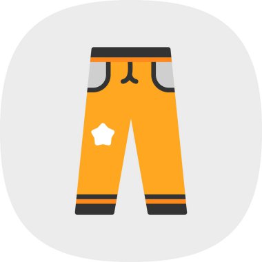 pantolon simgesi, modern vektör illüstrasyonu 