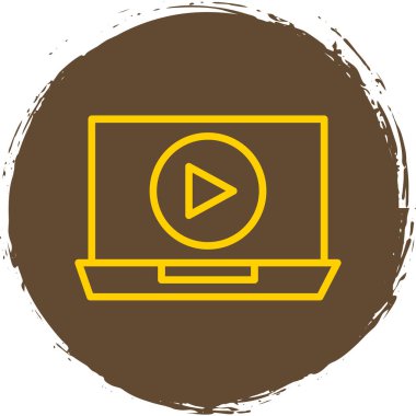 Video oynatıcı simge vektör