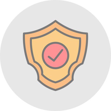 kalkan simgesi, vektör illüstrasyonu basit tasarım