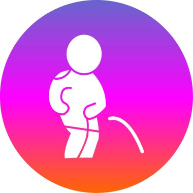 Hamile kadın simgesinin vektör çizimi