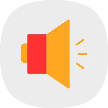 Ses simgesinin vektör illüstrasyonu 