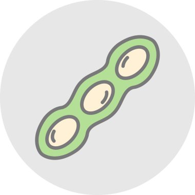 Modern b 'nin vektör illüstrasyonunda yiyecek ikonu yok