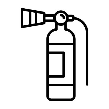Yangın söndürme simgesi, vektör illüstrasyonu 