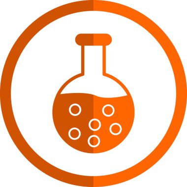 kimyasal şişesi kutsal kişilerin resmi, vektör çizim 