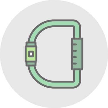 Karabina simgesi, vektör illüstrasyonu