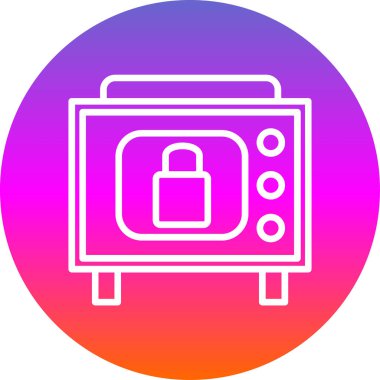 güvenlik güvenli simgesi illüstrasyonu 