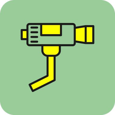 CCTV kamera simgesi, vektör illüstrasyonu