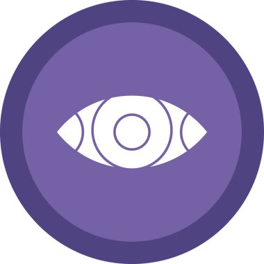 Göz düzlüğü simgesi, vektör çizimi