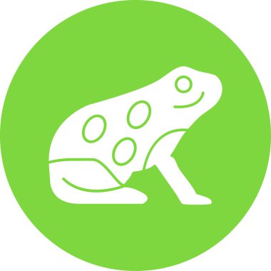 Beyaz arkaplandaki kurbağanın vektör çizimi