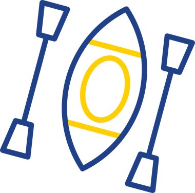 Kano yassı simgesinin vektör illüstrasyonu