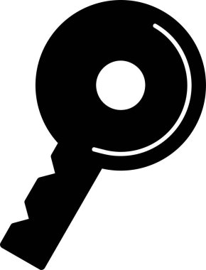 anahtar simgesi, vektör illüstrasyonu basit tasarım