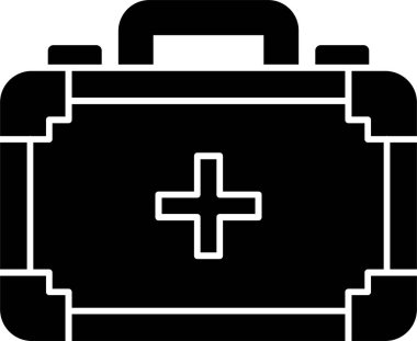 ilk yardım kiti vektör simgesi 