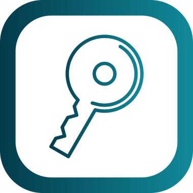 anahtar simgesi, vektör illüstrasyonu basit tasarım