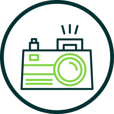 Kamera. Web simgesi basit illüstrasyon