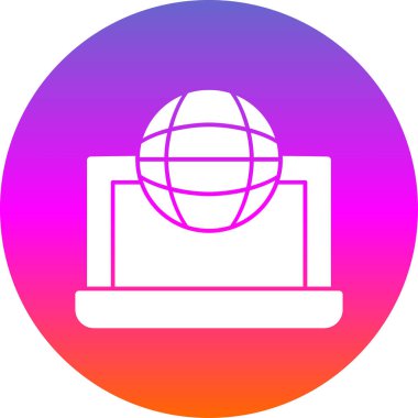 Dünya çapında simge vektör illüstrasyonu 