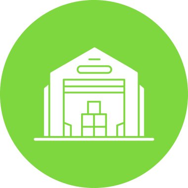 Depo simgesi vektör illüstrasyonu