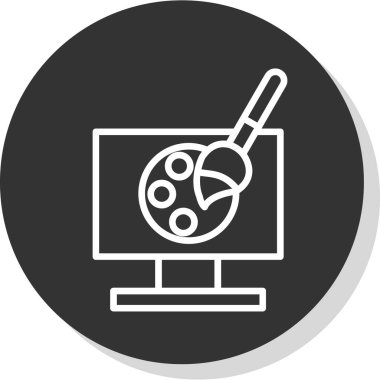 Moda tasarım tarzının web simgesi