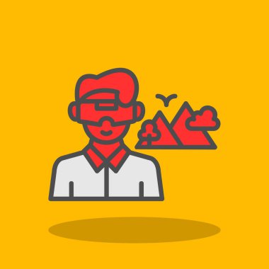 Maske simgesindeki iş adamı