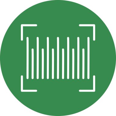 Barkod simgesinin vektör illüstrasyonu 