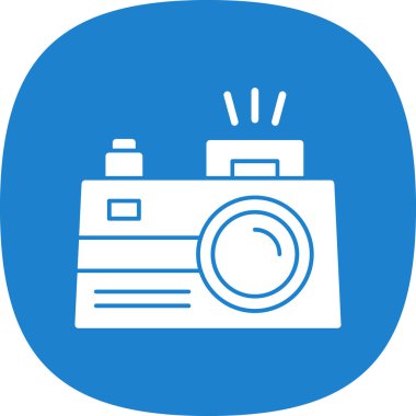 Kamera. Web simgesi basit illüstrasyon