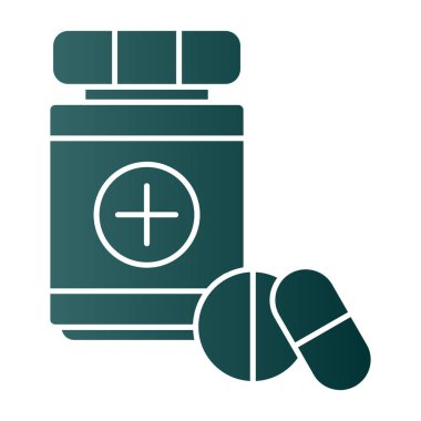 ilaç hapları ikon vektör illüstrasyon tasarımı