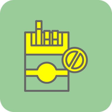 Sigara içmeyi bırak işaret vektörü çizimi tasarımı 
