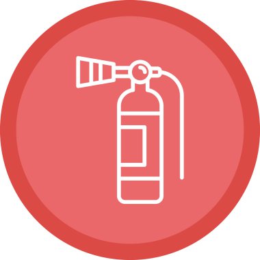 Yangın söndürme simgesi, vektör illüstrasyonu 