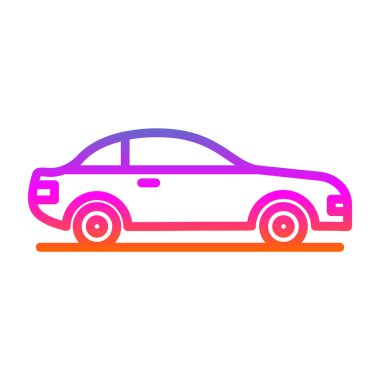 araba web simgesi, vektör illüstrasyonu 