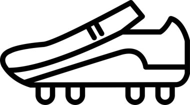 Futbol önyükleme kutsal kişilerin resmi, vektör çizim 