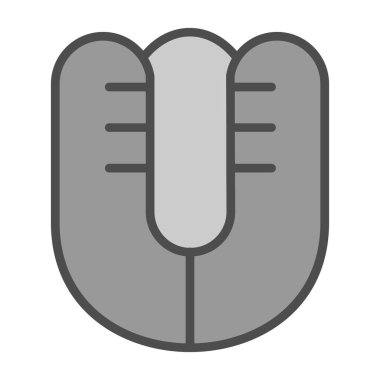 Doldurulmuş ana hatlı klima simgesi