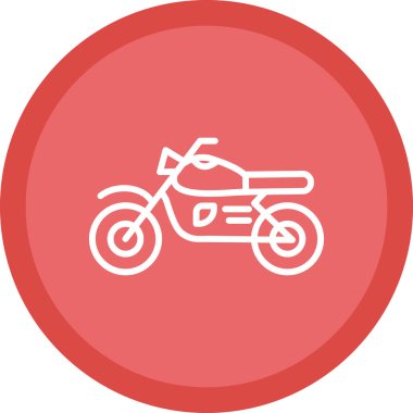 motosiklet simgesi, vektör illüstrasyonu basit tasarım