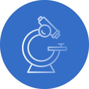 mikroskop simgesi, vektör illüstrasyonu basit tasarım