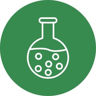 kimyasal şişesi kutsal kişilerin resmi, vektör çizim 