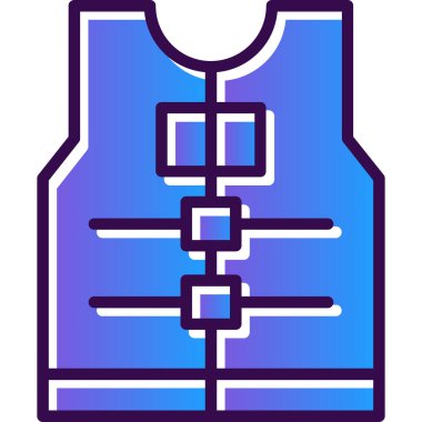 yelek simgesi, vektör biçimi