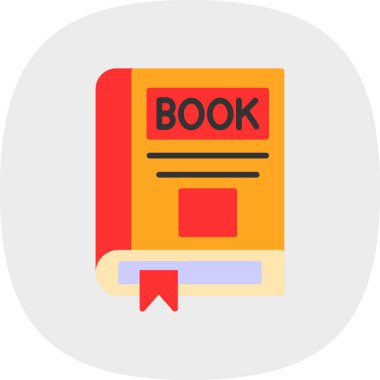 kitap simgesi, vektör illüstrasyonu basit tasarım