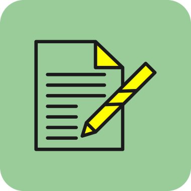 belge simgesi vektör illüstrasyonu