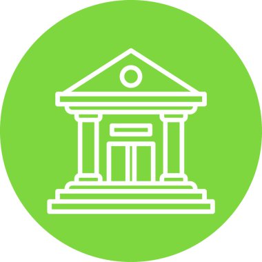 Adliye simgesinin düz çizimi