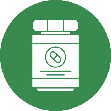 Antibiyotik ilaç şişesi vektör çizimi