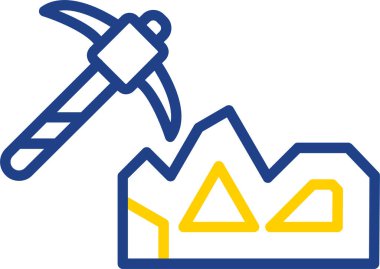 Bir Miner simgesinin vektör illüstrasyonu