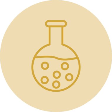 kimyasal şişesi kutsal kişilerin resmi, vektör çizim 