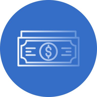 Web ve mobil uygulama tasarımınız için para simgesi, dolar logosu konsepti 