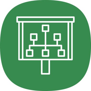 Modern simgenin vektör illüstrasyonu